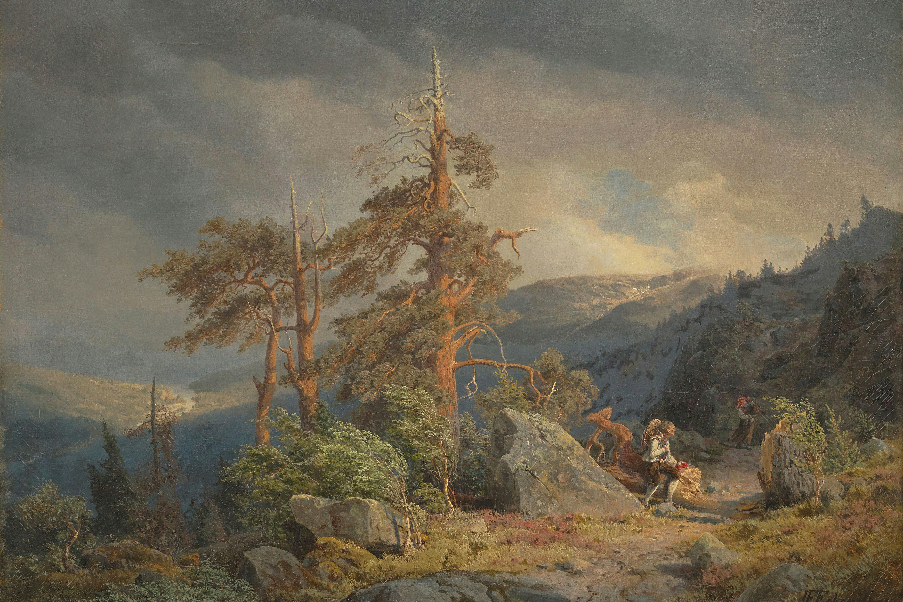 Johan Fredrik Eckersberg, «Hjem fra sæteren», 1850